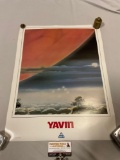 SUPER RARE vintage 1986 DISNEYLAND Star Tours STAR WARS Yavin poster in nice condition 18 x 24 in.