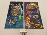 2 pc. lot of IDW 2012 / 2014 J. Scott Campbells FAIRYTALE FANTASIES calendars w/ fantasy pinup
