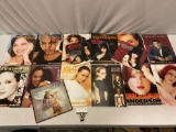 Lot of collectible sexy photo calendars; Elvira Mistress of the Dark, Angelina Jolie, Gillian