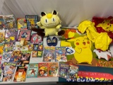 Huge collection of POKEMON Pocket Monsters toys, collectibles, books, art print tapestry, inflatable