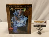 Under the Sea Collection DIVING TURTLES LED FOUNTAIN in box, unused