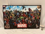 Artissimo MARVEL COMICS super hero canvas art print, approx 28 x 18 in. Nice cond.