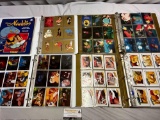4 binders w/ Walt Disney trading cards & sticker sets; Aladdin, The Little Mermaid, Beauty and the