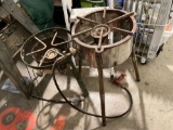 2 pc. lot of propane crab broilers/ turkey fryers. Sold as is.