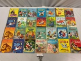 28 pc. lot of mid century vintage/ modern LITTLE GOLDEN BOOKS in used condition; Walt Disney, see