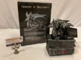 Worlds of Wonder GUARDIAN OF BIBLIOPHILES by DWK Corp. dragon sculpture art w/ box & tag