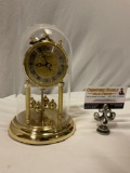 MONTREUX SB Claremont 15yr anniversary clock w/ box, appears unused, approx 6 x 9 in.