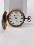 Gold plated antique 1913 Elgin pocket watch 16s , 15j, class 109 serial #17183955