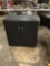 Smaller two door black wooden cabinet/29.5 X 28X 16