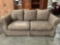 High end like new gorgeous olive green pillow back sofa see pics