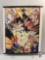 RARE 2000 DRAGONBALL Z hanging window cover blinds art print, approx 36 x 44 in.