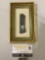 Vintage framed stone art piece, see pics. Approx 5 x 7.5 in.