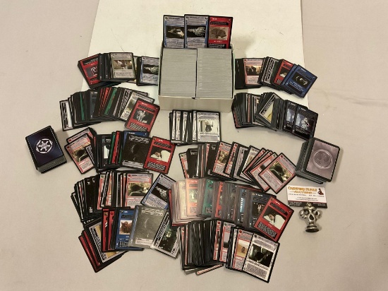 Huge collection of vintage 1995 STAR WARS game cards by Decipher INC.