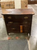 Smaller antique circa 1800s bedroom dresser with casters, needs refinished. Sold as is, see pics