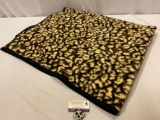 Divatex Home Fashions animal print throw blanket, made in Turkey, approx 52 x 62 in.