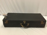 Antique suitcase trunk, shows wear, approx 34 x 13 x 8 in.