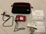 NIKON coolpix L26 digital camera w/ bag, cord, manual. Sold as is.