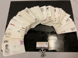 Huge collection of vintage First Day of Issue US postage stamped envelopes.