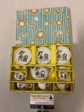 Vintage Toy Tea Set in original box, made in Japan, approx 7 x 9 x 2 in.