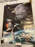 RARE vintage 1983 Official STAR WARS Fan Club Return of the Jedi poster 20 x 27 in.