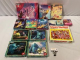 14 pc. lot of WALT DISNEY jigsaw puzzles; Sleeping Beauty, Snow White, WIZARD OF OZ, 101 Dalmatians