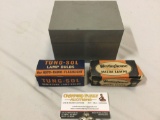 2 boxes of antique auto lamp bulbs; TUNG-SOL & Westinghouse Miniature Mazda lamps in box.