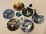 9 pc. lot of collectible plates / decor, see pics.