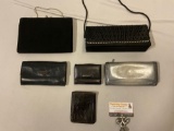 6 pc. lot of ladies handbags / leather wallets.