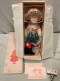 Regency Dolls International Collection handmade porcelain HEIDI doll with #ed COA & box