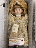 Le Bambole di Jago 11 inch porcelain doll Denise w/ outfit & tag, made in Italy.