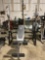 Golds gym XR 5.9 workout bench and Rockfit Free weight stand with pulldown weights