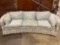 Elegant vintage Down and feather filled living room couch W/rounded corners by Stone and Phillips