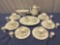 25 pc. WEDGWOOD bone china tea set, Campion floral pattern, made in England, seats 6