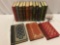 14 vintage Heirloom Library hardcover classic books; Melville, Hemingway, Hawthorne & more.