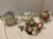 4 pc. lot of highly detailed FITZ AND FLOYD ceramic tea pots, approx 10 x 10 x 5 in.