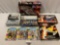 9 pc. lot of Star Wars / Star Trek opened action figures, spaceship toys, PEZ set, puzzle & game.