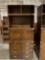 Vintage three Piece Thomasville bookcase/cabinet W/chest of drawers