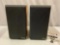 Pair of SPEAKERLAB model DAS2 stereo speakers made in Seattle Washington, tested/working