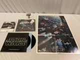 2 pc. lot of vintage 1977 Star Wars Original Soundtrack Recording 2 Lp record album w/ insert &