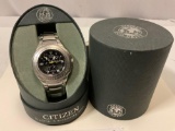 Citizen - Eco-Drive Skyhawk wristwatch in gift box w/ manual
