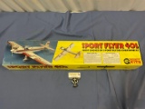 Global Quality Kits SPORT FLYER 40L model airplane kit in box, approx 37 x 7 x 5 in.