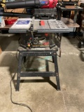 Craftsman 2.5 hp 10 inch direct drive tablesaw W/stand. Tested and working