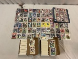 Large lot of over 1000 NFL Pro Football TRADING CARDS; Topps, Upper Deck, Score & more