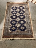 Vintage Middle Eastern wool throw rug w/ Beautiful colors