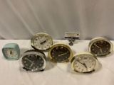 6 pc. lot of vintage/ antique WESTCLOX Big Ben wind up clocks made in USA,