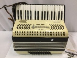 Antique CORTINI accordion w/ leather strap, made in Italy