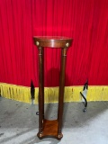 Gorgeous like new high end solid wood hallway Plant stand, by Baker furniture