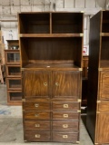 Vintage three Piece Thomasville bookcase/cabinet W/chest of drawers