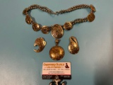 Lakota Handmade Native American jewelry 3x pendants and a bracelet , signed Armand American Horse