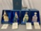 4 pc. set of ROYAL DOULTON Gainsborough Ladies hand painted bone china lady figurines w/ COAs &